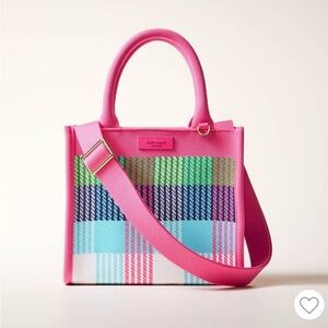 NWT Kate Spade x Target Plaid Knit Crossbody